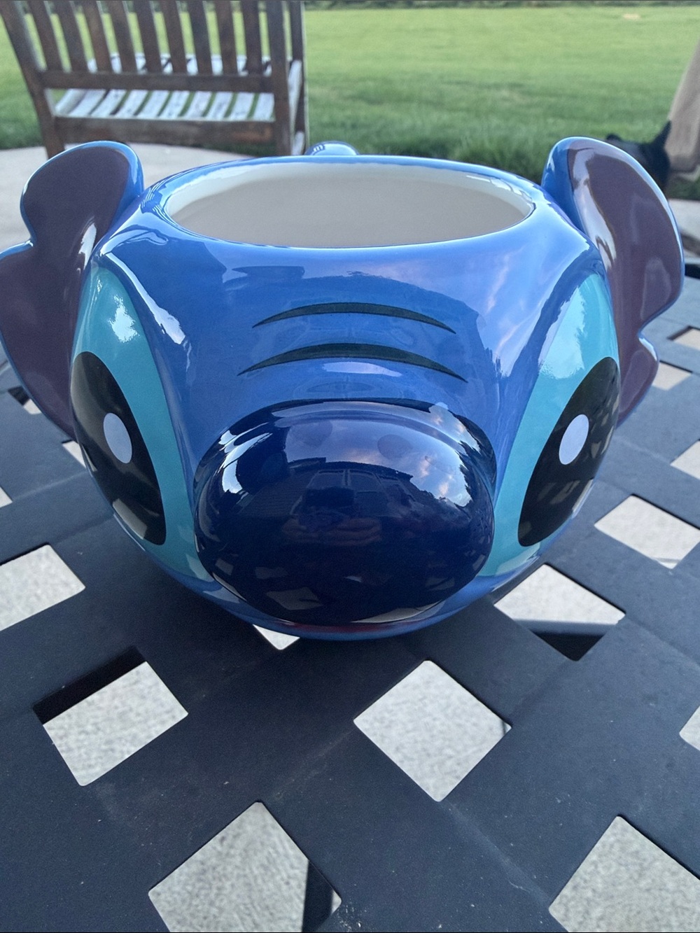 Stitch Ceramic mug- Blue Character Planter